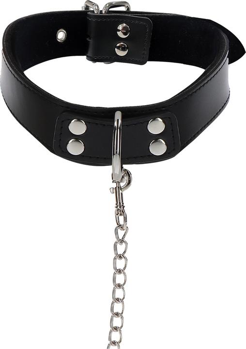 Taboom Black Line Vegan Collar & Chain Leash