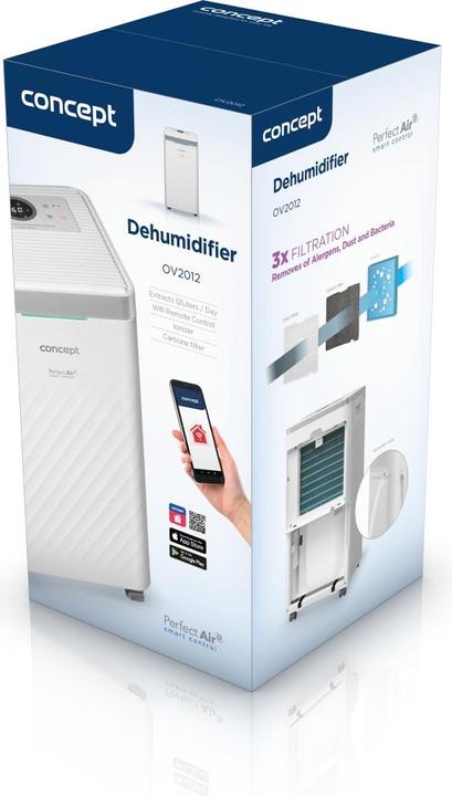 Actual product image Concept OV2012 dehumidifier White (45 m², 12 l/24h)