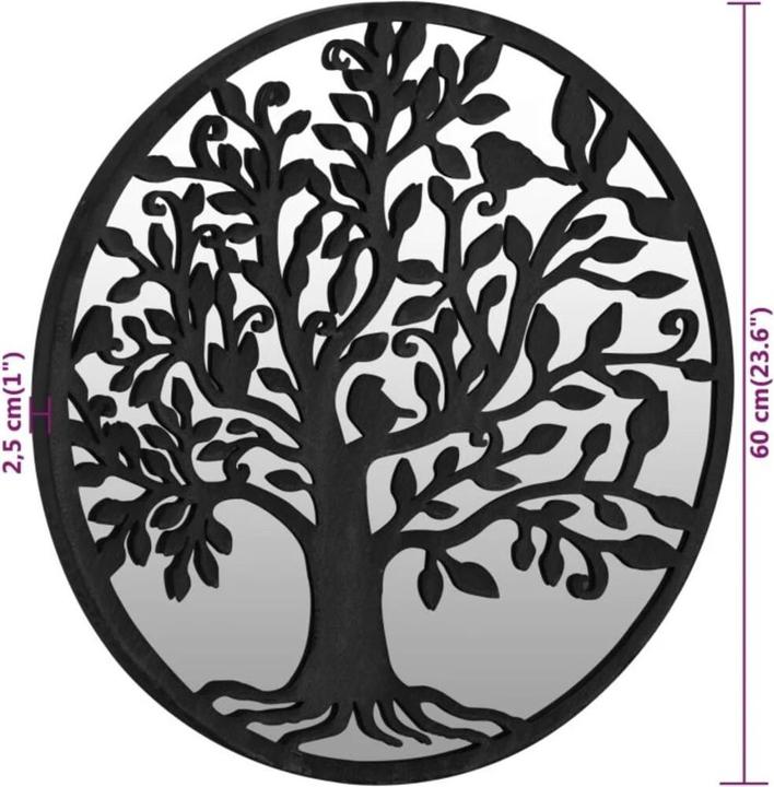 Actual product image vidaXL runder Gartenspiegel (60 cm)