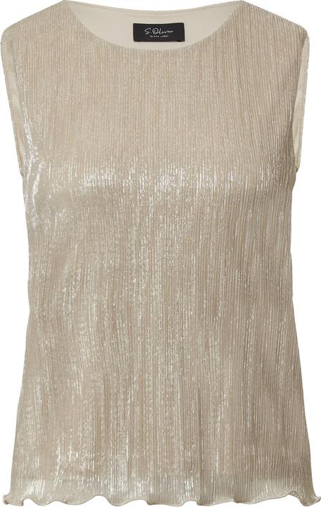 Produktbild S.Oliver T-Shirt Lockeres Plisseetop mit Glitzergarn (44)