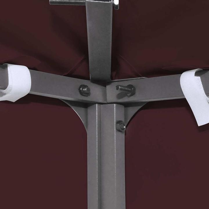 Actual product image vidaXL Pavilion roof 310 g / m² 3x3 m wine red (300 cm, 300 cm)