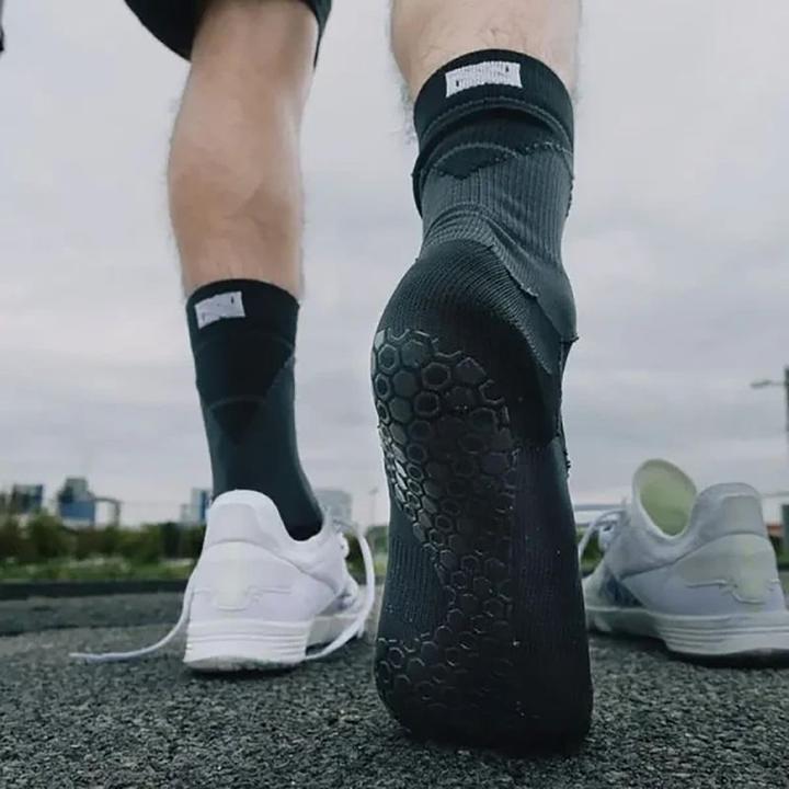 Produktbild NovoSoxx Fussballsocken Gr. 42-47 Grip Socken Fussball Strümpfe GripSoxx Schwarz (42 - 47)