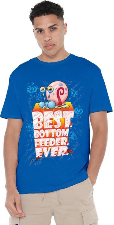 Immagine prodotto Spongebob Squarepants Best Bottom Feed Ever Maglietta Uomo (XXL)