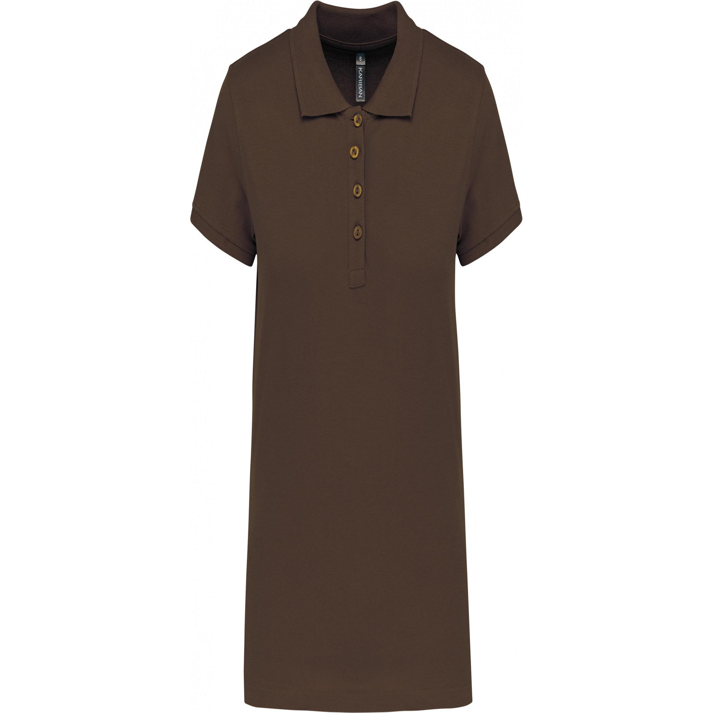Kariban, Damen, Shirt, Piqué, Braun, (XS)