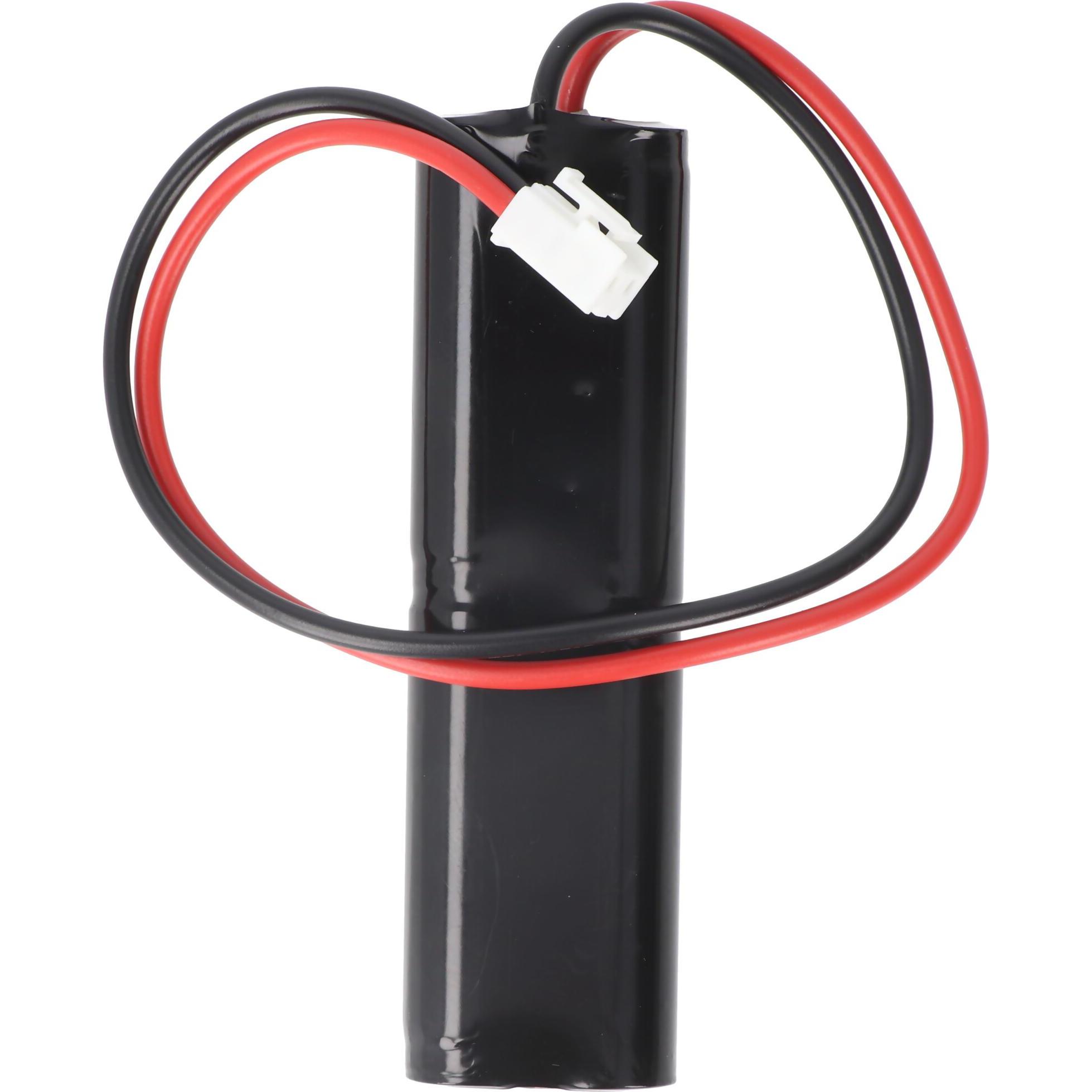 Thumbnail - XCell NC Akku Not- und Sicherheitsbeleuchtung - AA-Size mit JST VHR-2 Stecker, 99,2x28x14,3mm (1 Stk., 800 mAh), Akku La...