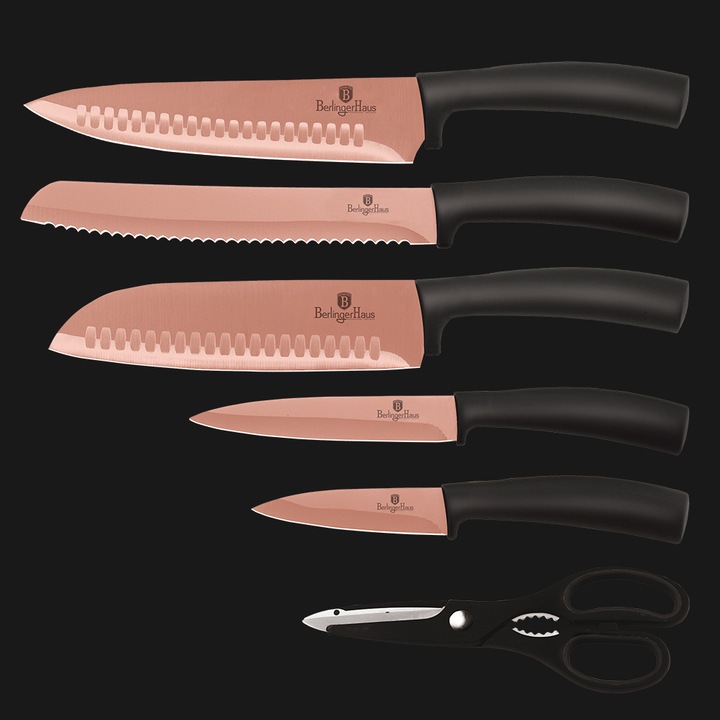 Actual product image BerlingerHaus KNIFE SET BH-2401 Rose Gold