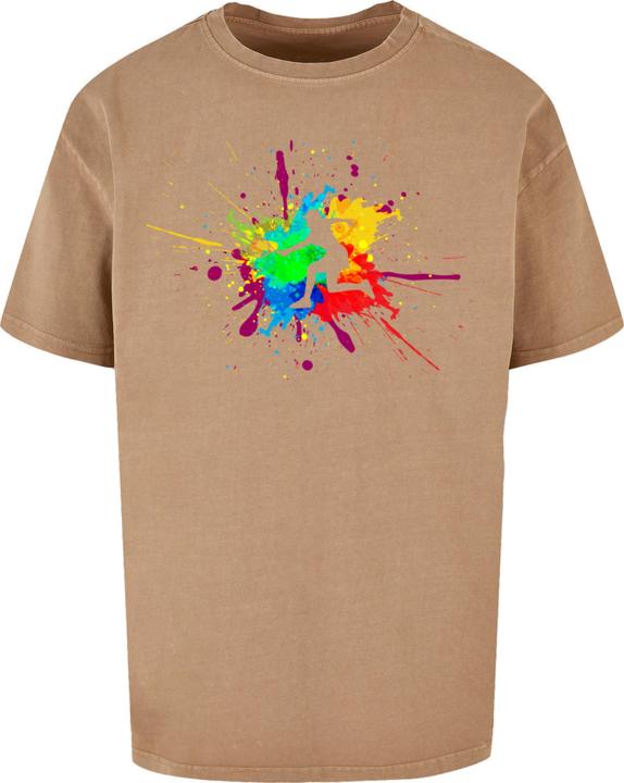 Produktbild Merchcode Color Splash Player Acid Washed Oversized Tee - 117937 (XL)
