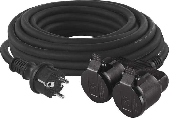 Actual product image Emos Extension cable with 2 earthed sockets IP44 20 m (20 m)