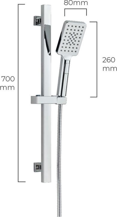 Produktbild EDM Dusche Säule 01149 Altea Edelstahl Verchromt