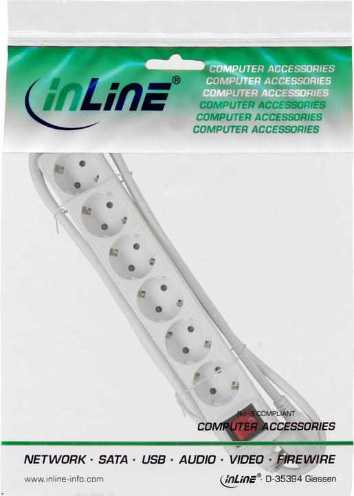 Immagine prodotto InLine zoccolo (6x, CEE 7/3, 3 m)