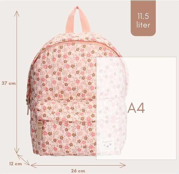 Actual product image Kidzroom Lyon Magical Meadows Rugzak - Roze - Bloemen