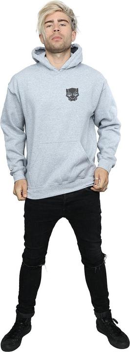 Produktbild Black Panther Schwarz auf Schwarz Brust drucken Hoodie (L)