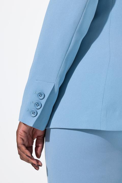 Produktbild Ulla Popken Blazer, Acetat, Reverskragen, Knopfverschluss (52)