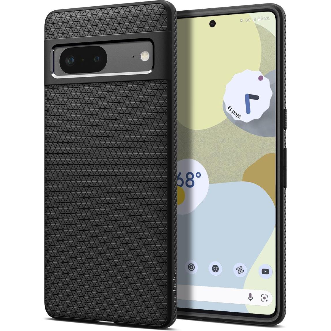 Spigen Liquid Air Case (Google Pixel 7), Smartphone Hülle, Schwarz