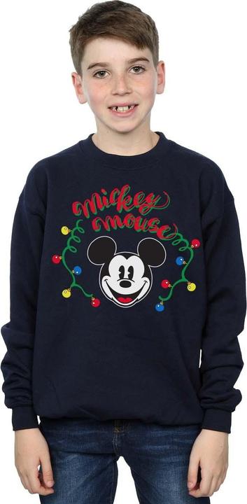 Produktbild Disney Mickey Mouse Christmas Light Bulbs Sweatshirt Jungen (152, 158)