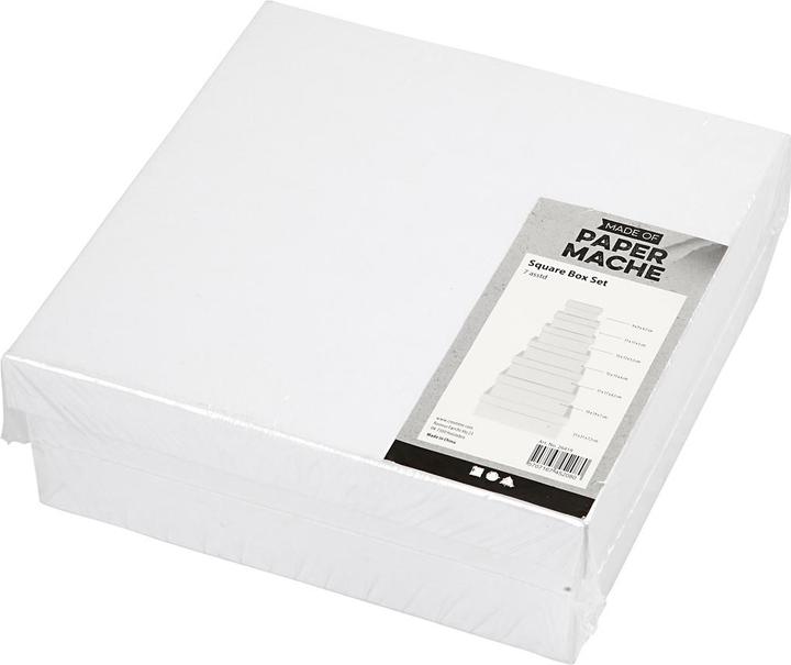 Produktbild Creativ Company Papp-Schachtel Weiss, 7 Stück