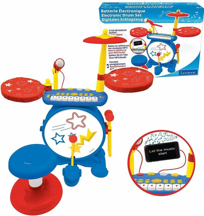 Produktbild Lexibook Elektronisches Schlagzeug mit Keyboard und Sitz