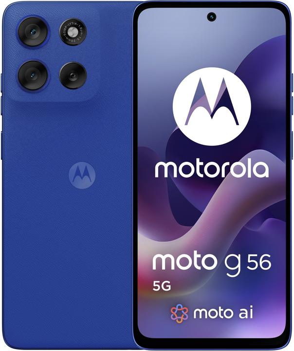 Actual product image Motorola Moto G56 (256 GB, Dazzling Blue, 6.72", Dual SIM, 5G)
