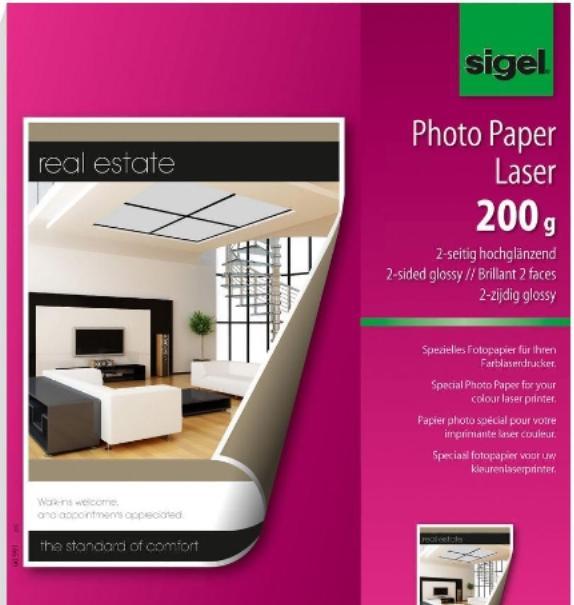 Immagine prodotto Sigel Carta fotografica laser (200 g/m², A4, 200 x)