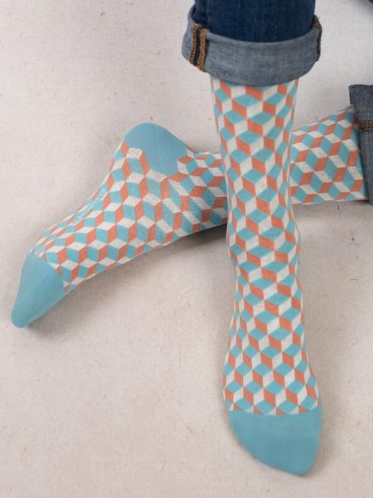 Produktbild Bleuforêt Socken Cubes (Einzelpack, 39 - 42)