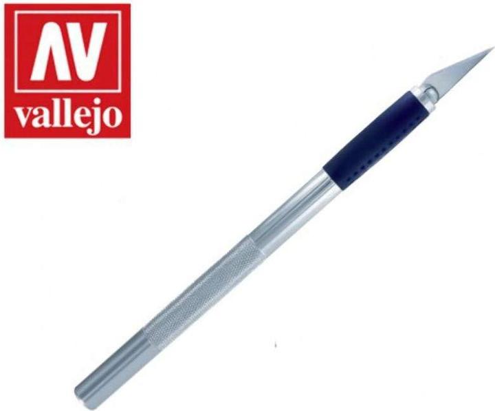 Actual product image Vallejo Deluxe modeling knife no. 1 with blade no. 11 (T06007)