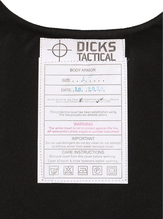 Actual product image Army Shop Bodyguard ballistic protective waistcoat (XL)