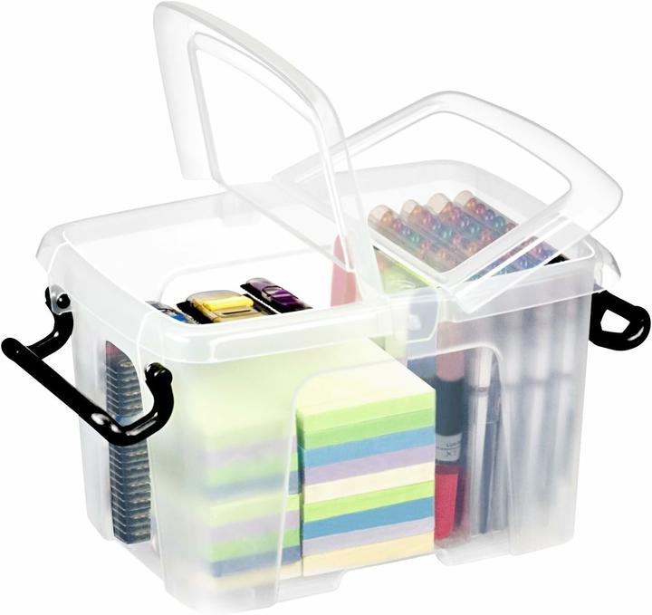 Produktbild Cep Smart Box HW60 Aufbewahrungsbox anklemmbare Tragegriffe 6 Liter transparent (22.40 cm, 6 l, 1x)