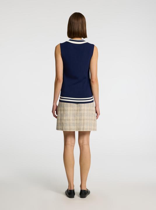 Actual product image Selected Leinenmix Karo Plisseerock (42)