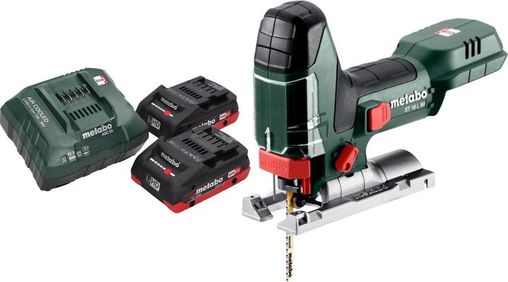 Produktbild Metabo ST 18 L 90 Akku Stichsäge 18 V 90 mm + 2x LiHD Akku 4,0 Ah + Ladegerät