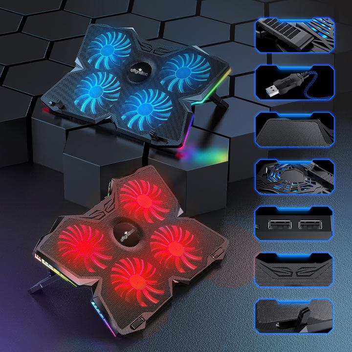 Image du produit Offgridtec Glacière ventilée pour ordinateur portable Support pour ordinateur portable avec port USB K25 PRO
