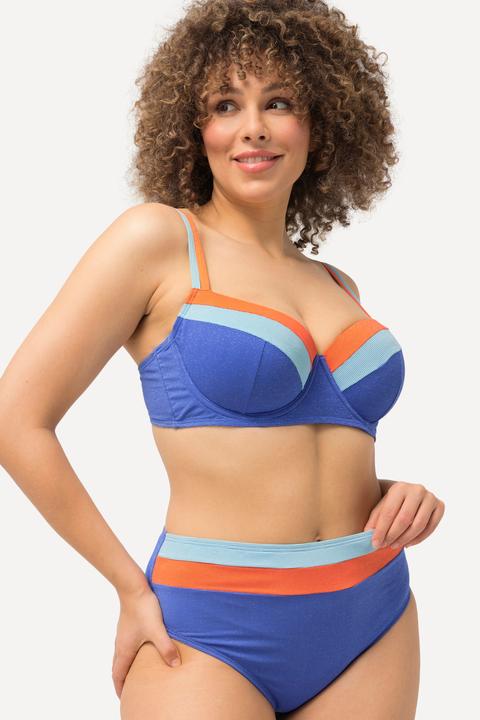 Produktbild Ulla Popken Bikini, D-Cup, Glitter, Softcups, Bügel, Doppelträger (56)