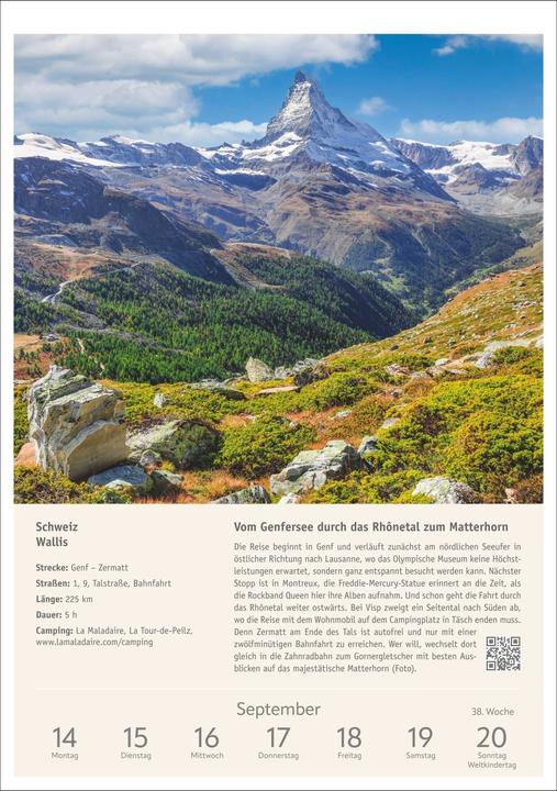 Produktbild Harenberg Campinglust Wochen-Kulturkalender 2026 - 53 unvergessliche Touren (Spezial)