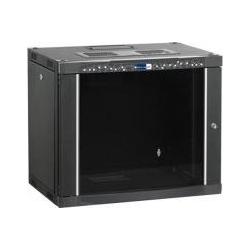 Ekivalan 48,30cm (19") Wandgehäuse Professional, 9 HE, 600 x 600 mm, schwarz (19 Zoll Rack), Serverschrank, Schwarz