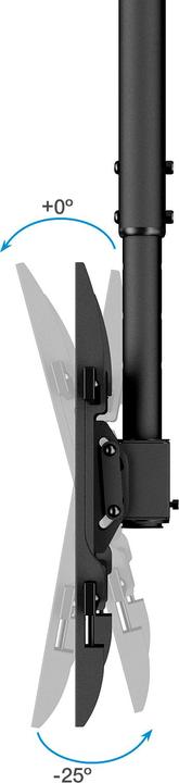 Actual product image Tooq Technology Ceiling Mounting Bracket for Screens 43‘-86’, Black (Ceiling, 86", 60 kg)