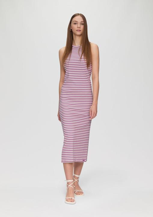 Image du produit s.Oliver Kleid Geschlitztes Rippkleid mit Rundhalsausschnitt (L)