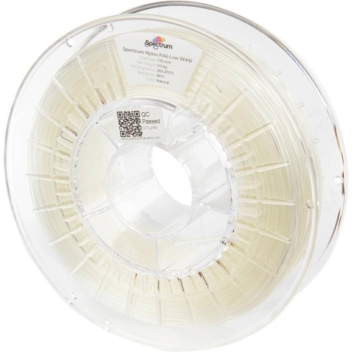 80173 3D filament PA6 Low Warp clear | 1.75 mm | 500 g (1.75 mm, 500 g)