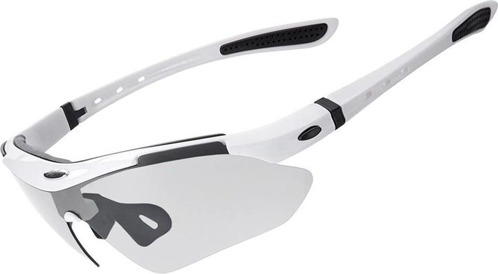 Actual product image Rockbros 10002 polarizing cycling glasses - white (White)