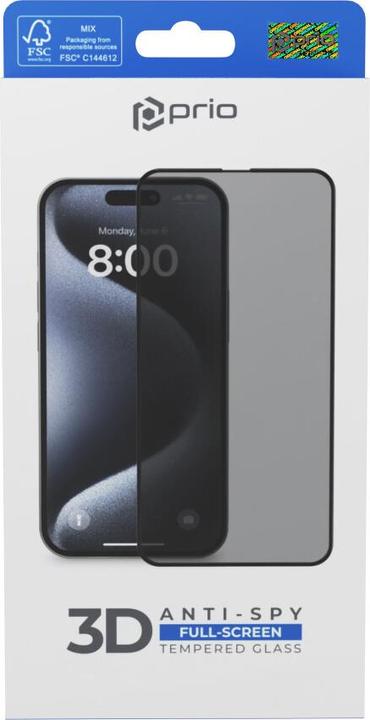 Produktbild prio 3D Anti-Spy Panzerglas (1 Stück, Samsung Galaxy S24 Ultra)
