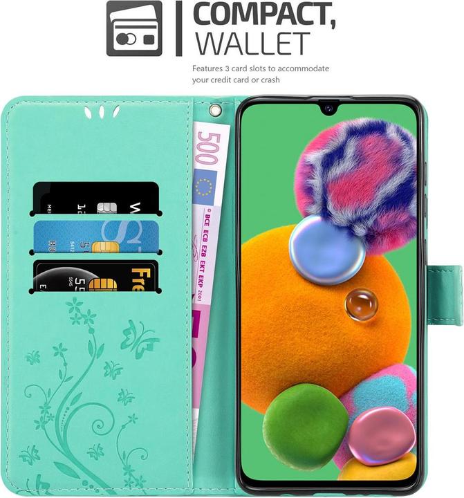 Actual product image Cadorabo Flower Book Cover (Samsung Galaxy A90 5G)