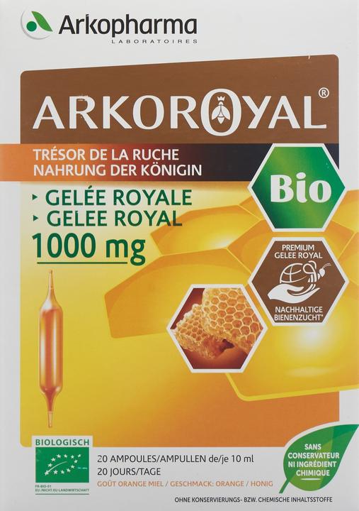 Immagine prodotto Arkopharma Arkoroyal Bio Gelée Royal 1000mg (20 Pezzo/i, Fiala, 385 g)