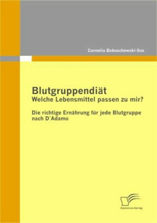 Produktbild Blutgruppendiät: Welche Lebensmittel passen zu mir? (Deutsch, Cornelia Boboschewski-Sos, 2010)