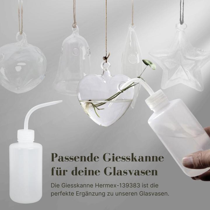 Produktbild Hermex Hängende Glasvase (1 x, 11.5 x 4.5 x 10 cm)