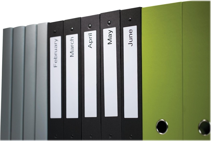 Actual product image Dymo S0722470 Folder labels narrow