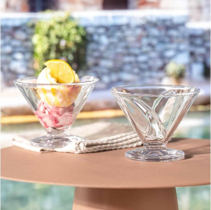Immagine prodotto Leonardo Schale Cono 4 Stück, Transparent (12 cm, 0.27 l, 4 x)