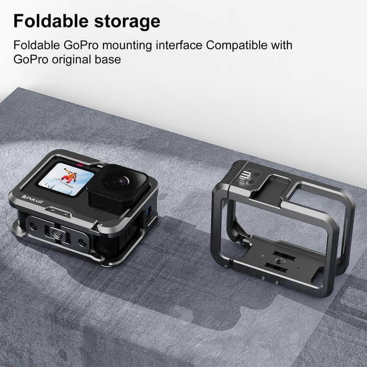 Produktbild Puluz GoPro Aluminium Halterung (Hero 10, Hero 9, Hero 12, Hero 11, GoPro Hero 13)