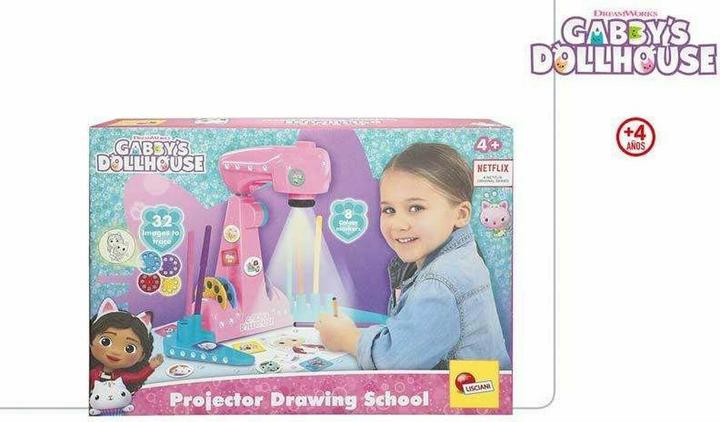Actual product image Lisciani Gabby'S Dollhouse Projector Drawing School (Italian)