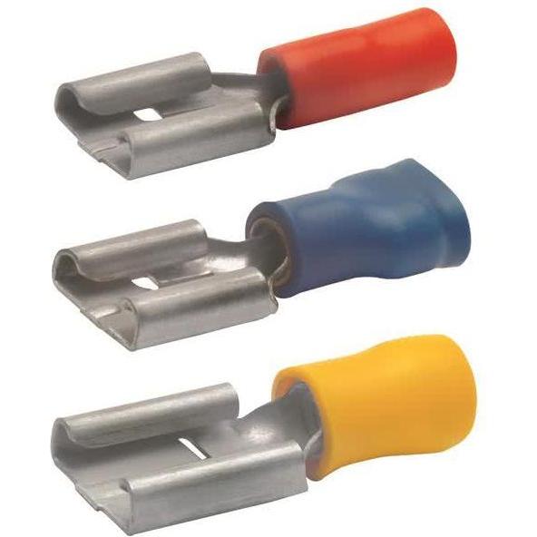 Klauke, Kabelverbindung, Flachsteckhülse 4-6qmm 750 CuZn verzinnt Steckbreite 6,3mm 750