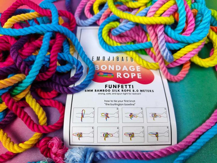 Actual product image Emojibator Funfetti Bondage Rope