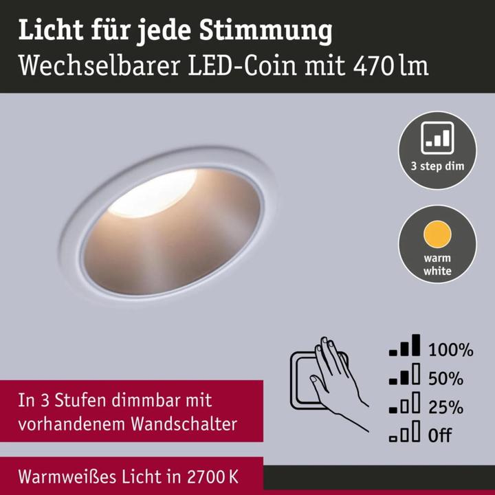 Produktbild Paulmann Einbauleuchte Cole Set (460 lm)