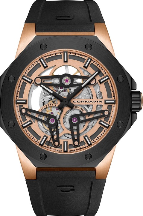 Black, Pink gold